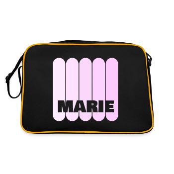 Marie - Retro Bag - black/gold - Back