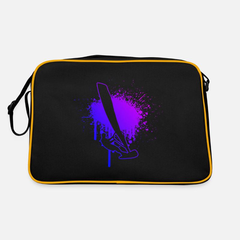 Surfen Windsurfer Windsurfen Surfer Herren - Retro Tasche - Schwarz/Gold