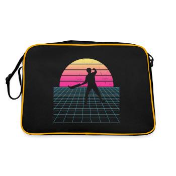 Pelote Basque Pelote Pelote vasca Femmes Hommes - Sac Retro - noir/or - Dos