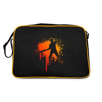 Pelote Pelote vasca Jai Alai Hommes Pelote Basque - Sac Retro - noir/or - Dos