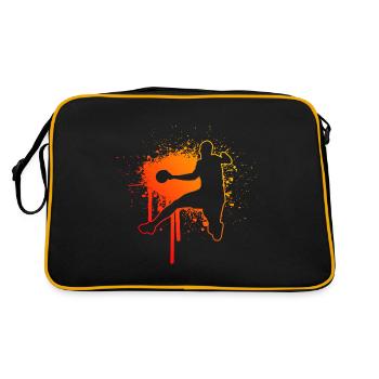 Joueuse de handball masculin Handball Handball Handball - Sac Retro - noir/or - Dos