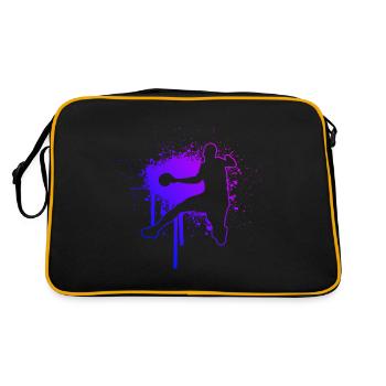 Women's Handball Players Handball Games Men Handball - Retro Bag - black/gold - Back
