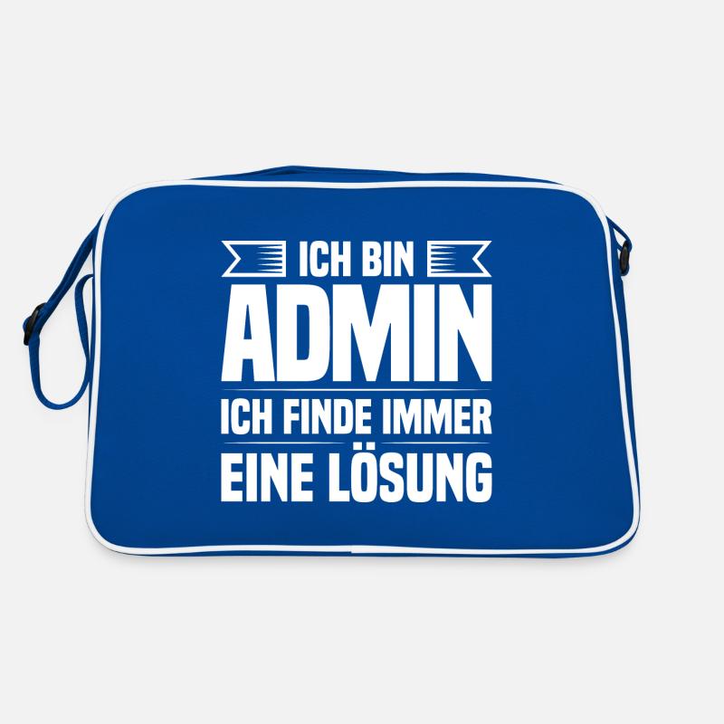 Administrator IT-ler Support Lösung Sysadmin Admin Retro Tasche
