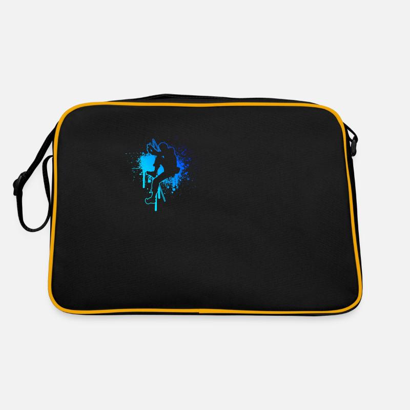 Escalade Grimpeurs Bloc Escalade - Sac Retro - noir/or