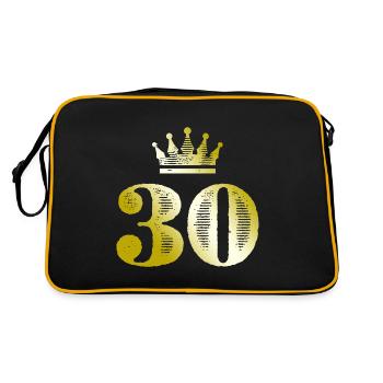 30 numéros Couronne Or - Sac Retro - noir/or - Dos