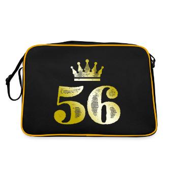 56 Chiffre Couronne Or - Sac Retro - noir/or - Dos