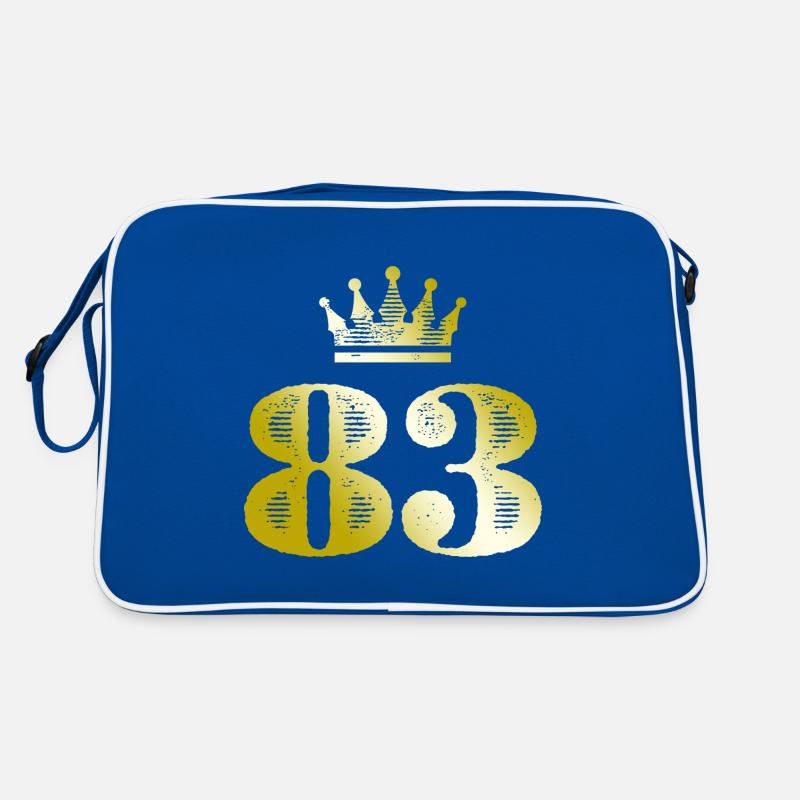 83 Numéro Couronne Or Sac Retro