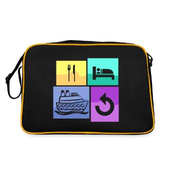 Family Cruise - Retro Bag - black/gold - Back