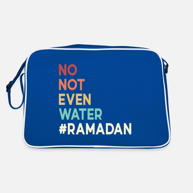 Nein nicht einmal Wasser Ramadan Retro Tasche