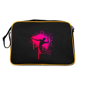 Men's Beach Volley Volley Women's Volleyball Player - Retro Bag - black/gold - Back