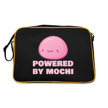 Propulsé par Mochi Funny Japanese Mochi Lover - Sac Retro - noir/or - Dos