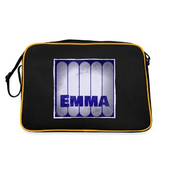 Nom Emma Idée Cadeau - Sac Retro - noir/or - Dos