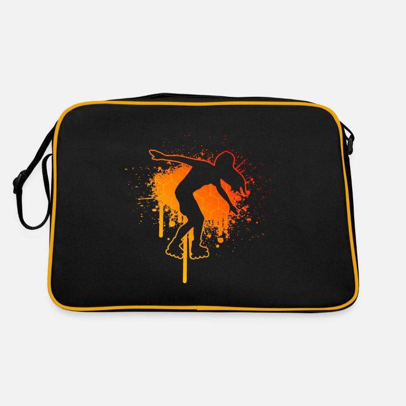 Roller Skating Men Women's Rollerskate Retro Bag