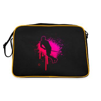 Men's Floorball Floorball Women's Salibandy - Retro Bag - black/gold - Back