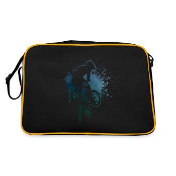 bmx boys cycling bmx bmx bicycle men - Retro Bag - black/gold - Back