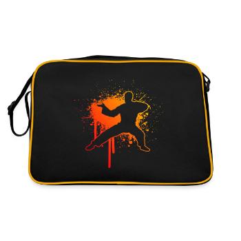 Men's Women Martial Arts Kung Fu Kungfu Wushu - Retro Bag - black/gold - Back