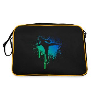 Boxe Thaïlandaise Boxe Thaïlandaise Boxeur Thaïlandais Hommes Boxe Thaïlandaise - Sac Retro - noir/or - Dos