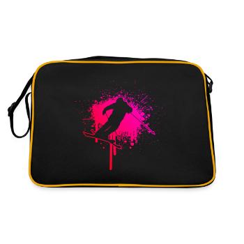 Ski Slopestyle Freestyle Freestyle Ski Hommes - Sac Retro - noir/or - Dos