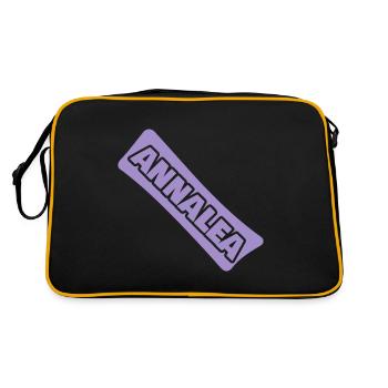 Gift for Annalea - Retro Bag - black/gold - Back