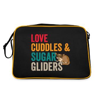 Love Cuddle Sugar Gliders Sugar Glider Owners - Sac Retro - noir/or - Dos