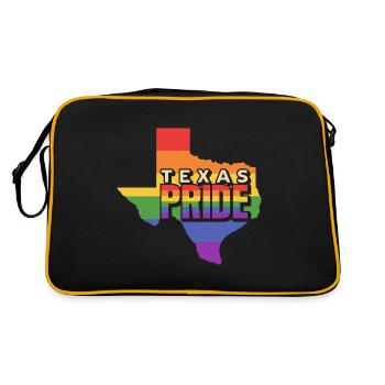 Carte Texas Rainbow design pour les Texans LGBT+ - Sac Retro - noir/or - Dos
