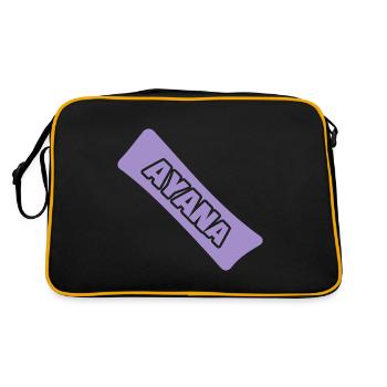 First name ayana - Retro Bag - black/gold - Back