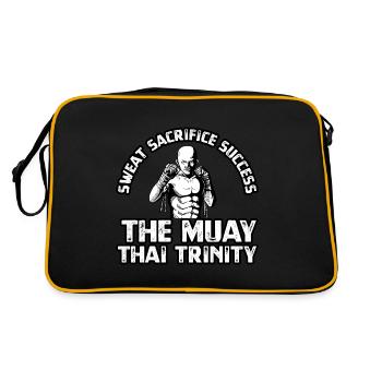 Sweat Sacrifice Success the Muay Thai trinity - Retro Bag - black/gold - Back