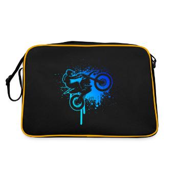 Freestyle Motocross Dirt Bike Femme Dirt Bike - Sac Retro - noir/or - Dos