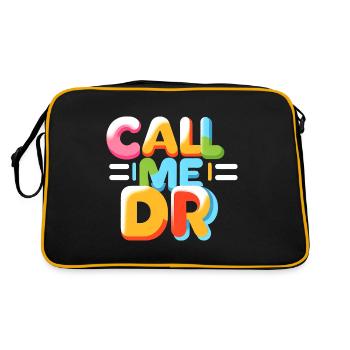 Call Me Dr 34 - Retro Tasche - Schwarz/Gold - Hinten