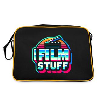 I Film Stuff 17 - Retro Tasche - Schwarz/Gold - Hinten