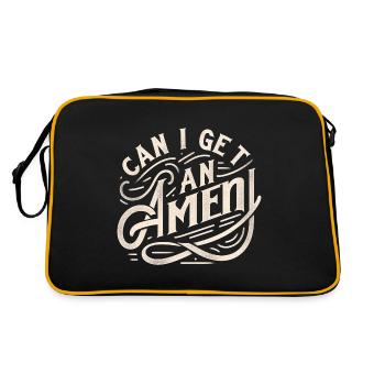 Puis-je obtenir un Amen 17 - Sac Retro - noir/or - Dos