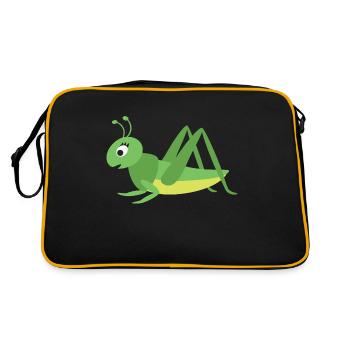 sauterelle - Sac Retro - noir/or - Dos