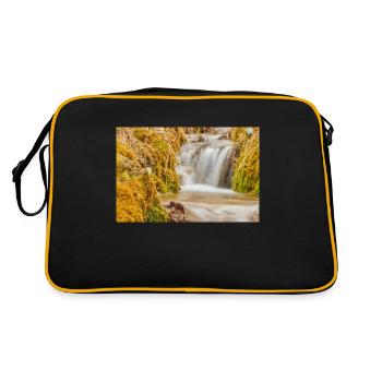 Talking water 1 - Retro Tasche - Schwarz/Gold - Hinten
