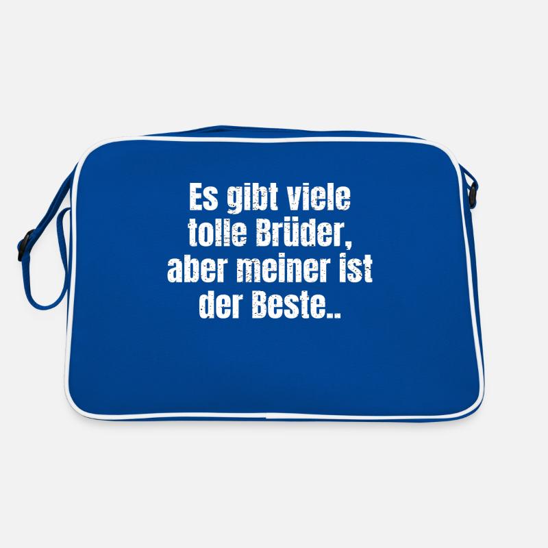 Bester Bruder Geschenk Brüder Geschwisterliebe Retro Tasche