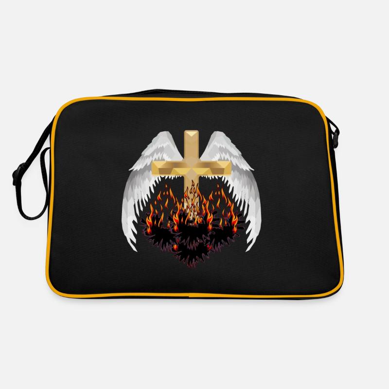 Cross Heaven Hell Beyond Reincarnation Satan Retro Bag