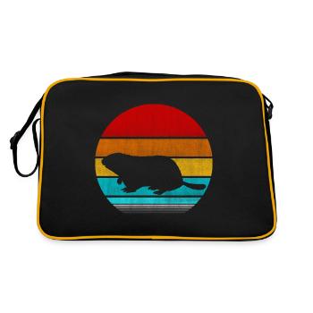 groundhog - Retro Bag - black/gold - Back