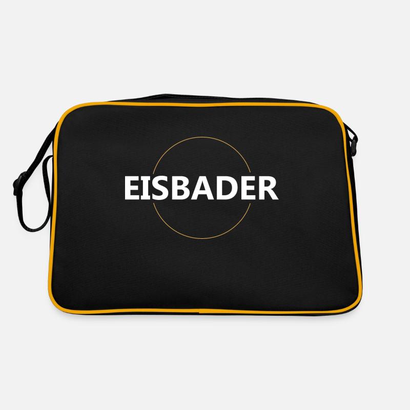 Eisbader - Retro Tasche - Schwarz/Gold