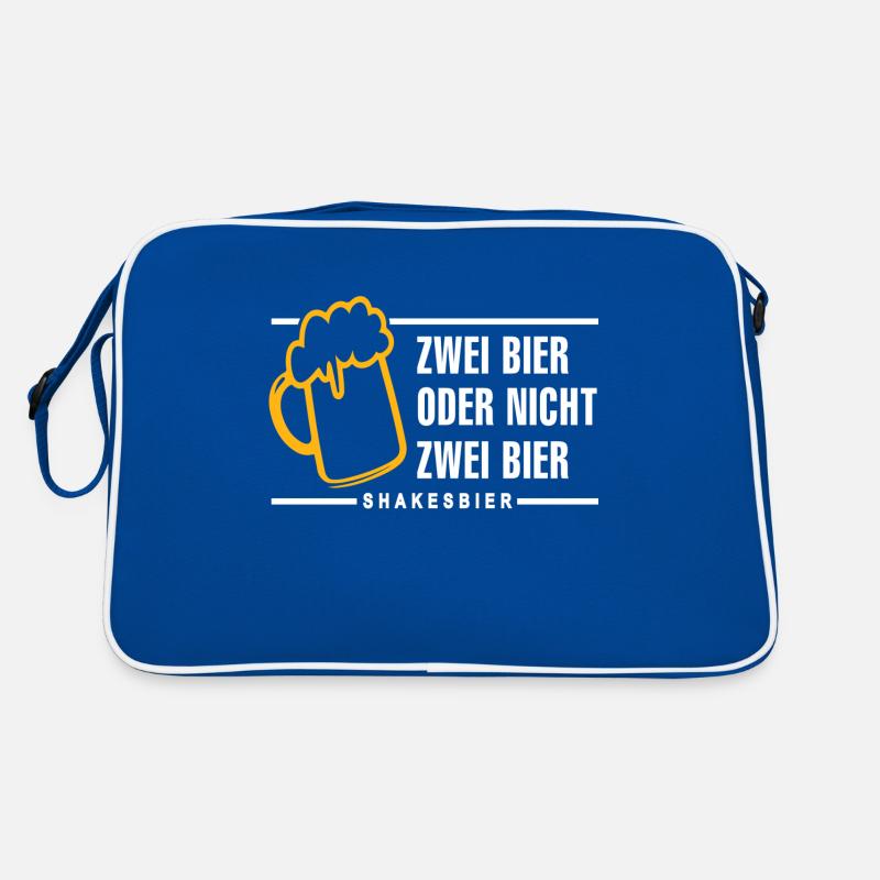 Zwei Bier oder nicht zwei Bier Shakesbier Retro Tasche