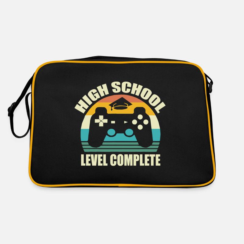 High School Idea Gift Gamer Bac Video Games Fac Console Retro Bag