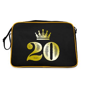 20 chiffres Couronne Or - Sac Retro - noir/or - Dos