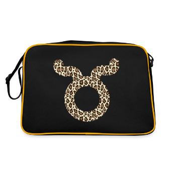 Signe du zodiaque Taureau - Sac Retro - noir/or - Dos
