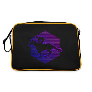 Equestrian Ladies Equestrian Sport Horse Riding - Retro Bag - black/gold - Back