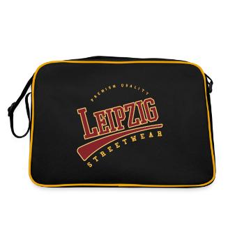 Leipzig Deutschland College High School Style - Retro Tasche - Schwarz/Gold - Hinten