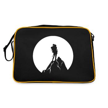 Mond - Wandern - (5) - Retro Tasche - Schwarz/Gold - Hinten