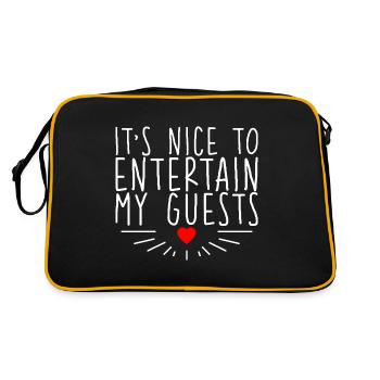 C’est agréable de divertir mes invités - Sac Retro - noir/or - Dos