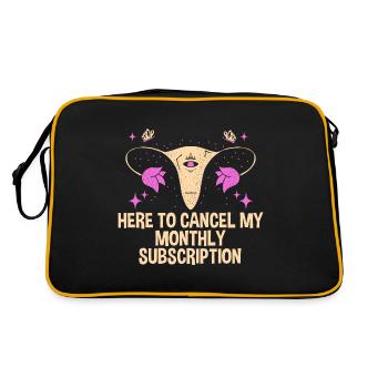 Here To Cancel My Monthly Subscription - Retro Bag - black/gold - Back