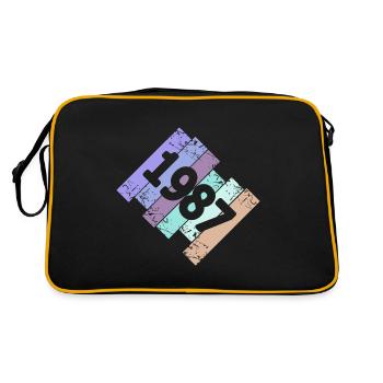Grufti 1987 - Retro Tasche - Schwarz/Gold - Hinten