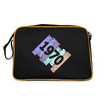 Gruftis 1970 - Retro Tasche - Schwarz/Gold - Hinten