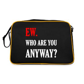 Ew qui es-tu de toute façon ew - Sac Retro - noir/or - Dos