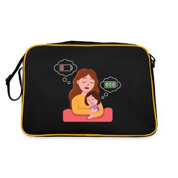 Mother's Day Power Design - Retro Bag - black/gold - Back